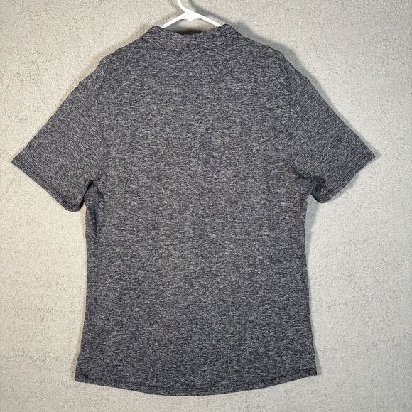 Lululemon Performance Zipper Polo Heather Grey Mens Size L/XL Athletic Fit - Picture 8 of 9